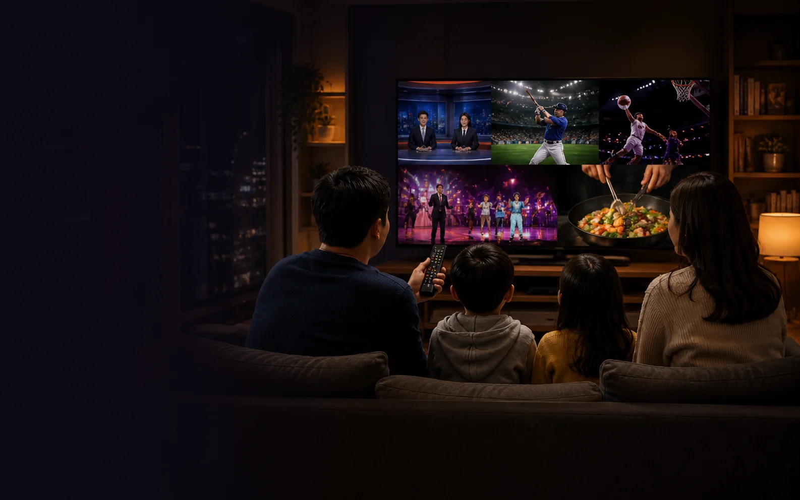 台灣家庭使用 MisoTV 觀看合作內容